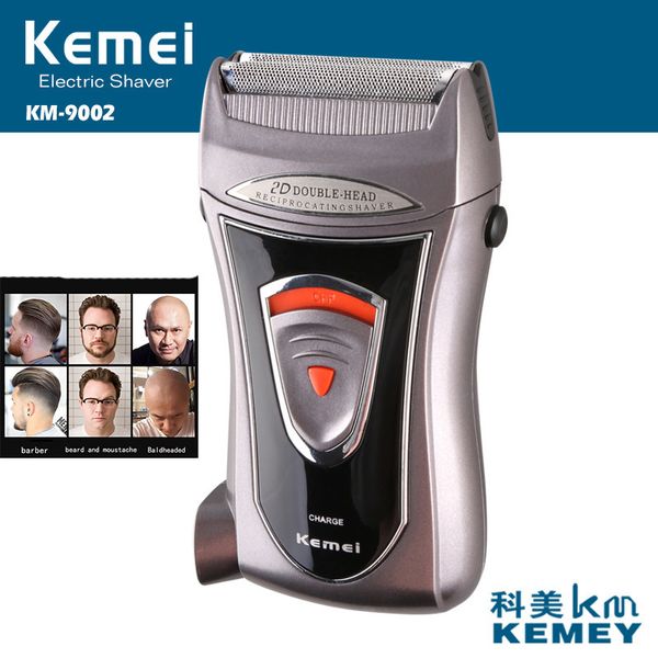 

kemei built-in charger barber electric shaver for men two mesh portable reciprocating beard razor multifunction strong trimmer