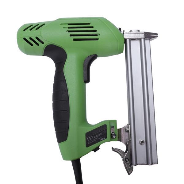 

eleg-2 in 1 framing tacker electric nail staple ac220v power tools stapler 45 needles/min for woodworking furniture us plug