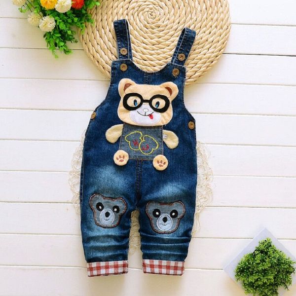 

ienens toddler infant boy long pants denim overalls dungarees kids baby boys jeans jumpsuit clothes clothing outfits trousers, Blue