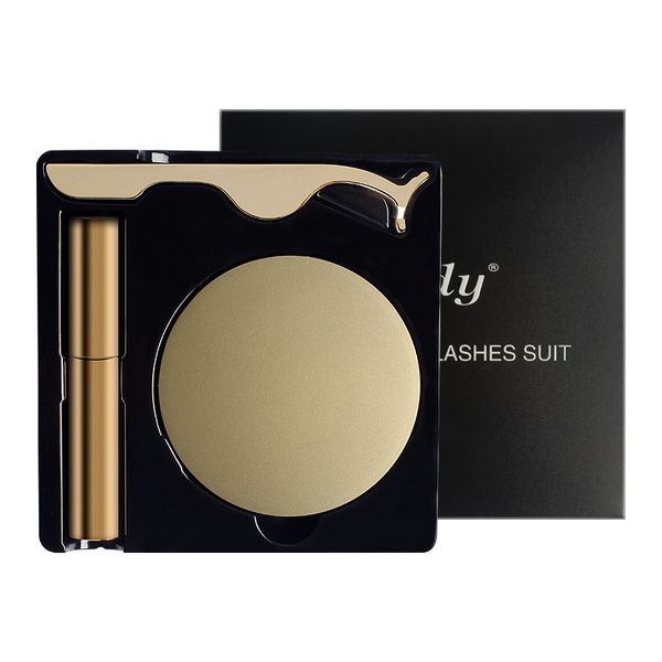 

new magnetic eyelashes suit eyelashes + eyeliner + twezzers 3pcs set quick dry waterproof lashes gold package false eyelashes