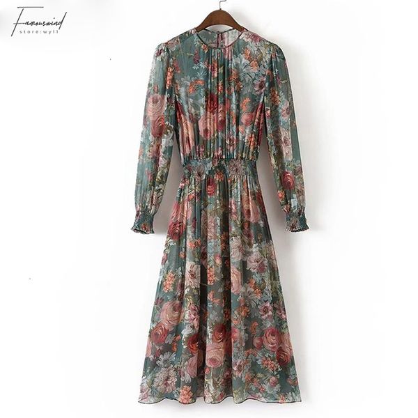 

женщины платья женская одежда осень женщины урожай отпечатано с длинным рукавом o шея 2pcs повседневный европейский стиль упругие талии лини, Black;gray