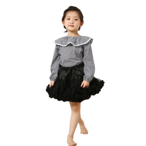 

девочки пачки юбки пушистых дети балет дети pettiskirt baby girl юбка princess тюль партия танец юбка, Black;red