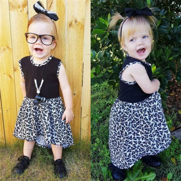 

2018 New Princess Kids Baby Girls Irregular Patchwork Dress Swing Party Pageant Birthday Dress Kids Girls Sleeveless Sundress