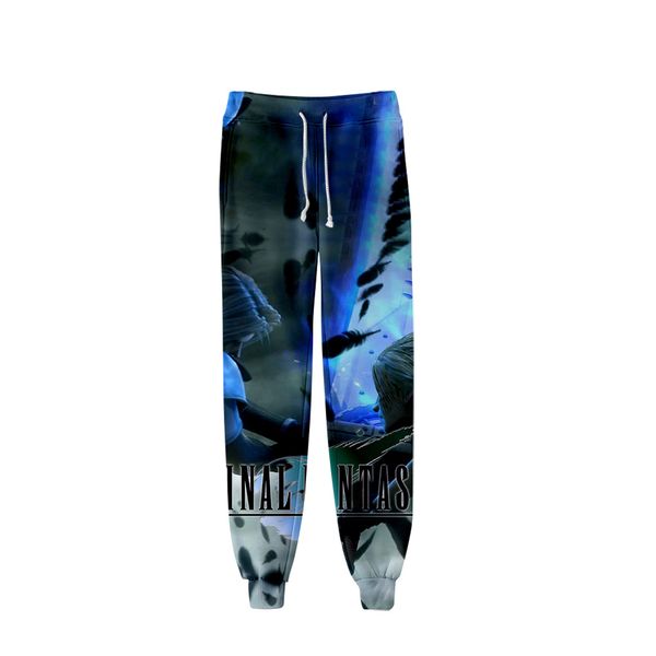 

final fantasy vii cosplay pants role-playing kakarot hip hop pants leisure 3d print novelty luxury harajuku, Black