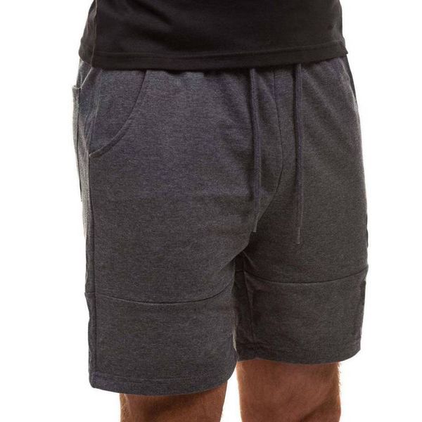 

solid men shorts plus size summer mens fitness shorts loose elastic male homme clothing male short trousers, White;black