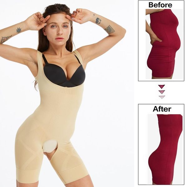 

тело shaper женщины похудения нижнее белье bodysuit faja талии тренер shapewear послеродовая восстановление похудения shaper lingeire, Black;white
