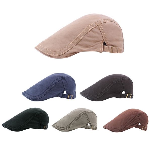 

men's casual beret cap golf driving flat beret driver hats man outdoor hunting cap winter warm outdoor fashion hats boinas, Blue;gray