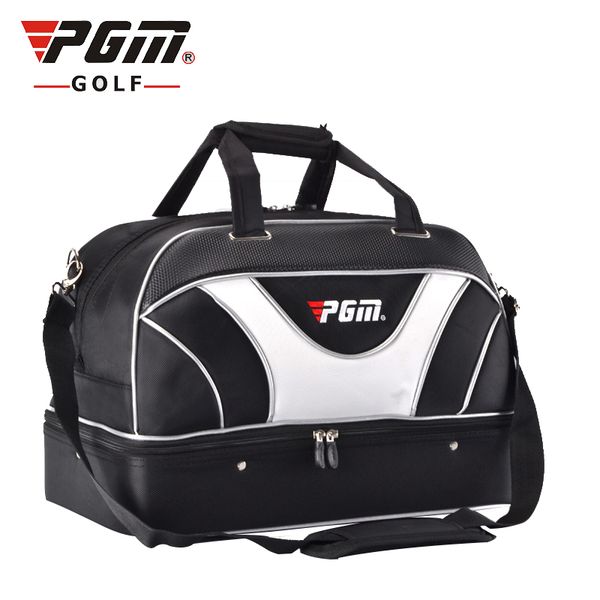 

pgm golf shoes bag waterproof pu leather high capacity wearable double layer brand man golf bag for shoes handbag