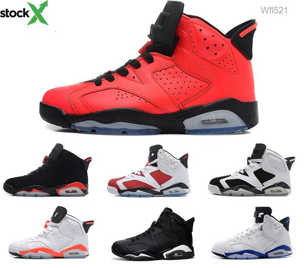 

new mens basketball 6 shoes carmine black cat infrared sports blue olympic slam dunk oreo angry bull 6 sneakers athletics boots