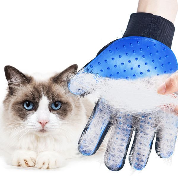 

1pc pet soft silicone dog cat pet brush glove cat cleaning gentle efficient cat grooming glove dog bath supplies pet glove combs