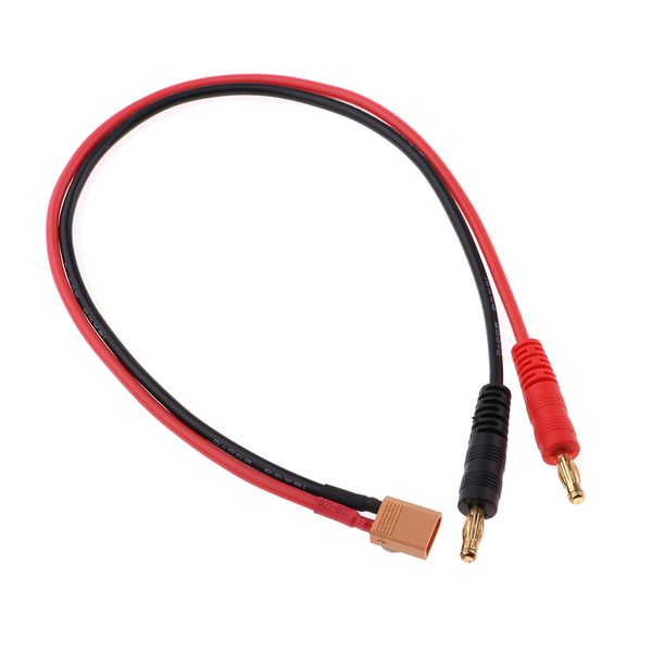 

rc lipo battery charge cable, xt30 to 4.0 banana plug charge lead, 16awg ,35.5cm