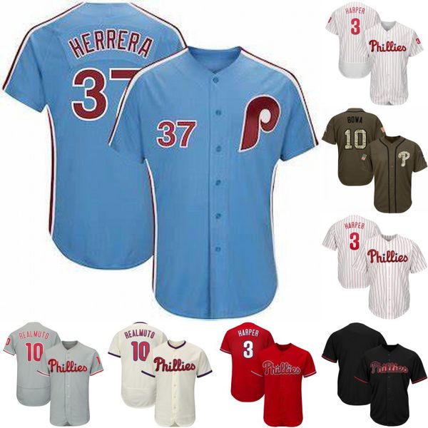 

37 Odubel Herrera Phillies Jersey Philadelphia 20 Mike Schmidt 25 Jim Thome 7 Maikel Franco 17 Rhys Hoskins 27 Aaron Nola Baseball Jersey