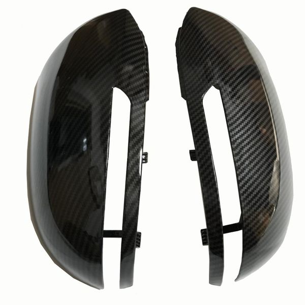 

side door rearview mirror covers caps for kia k2 rio (carbon look) with light 2011 2012 2013 2014 2015 2016 2017 2018 2019