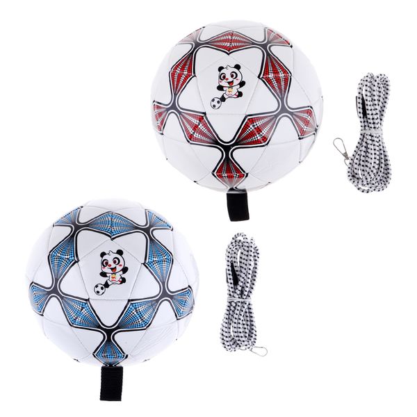 

2pcs soccer ball size 4 with high elastic string outdoor training for kid