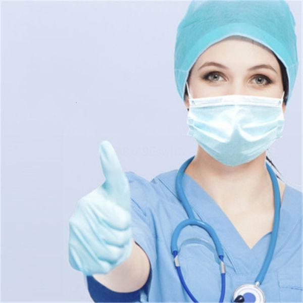 

dhl ship in stock mask non woven face 3 layer dust waterproofply soft breathable mouth safety masks q1ck