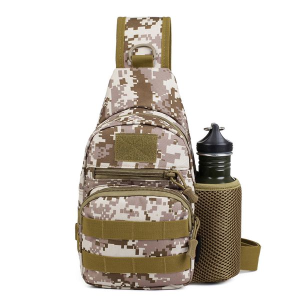 

outdoor multi-functional camouflage chest pack army fans mountain climbing tactical open country shui hu bao crossbody bag