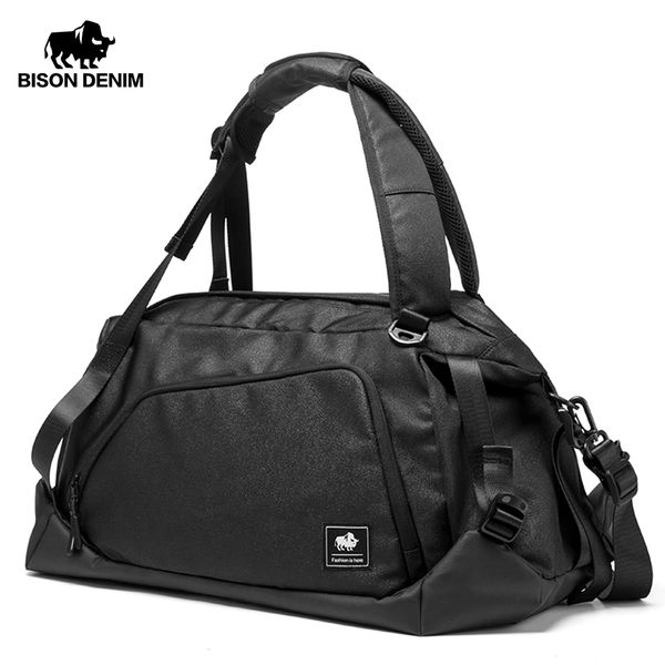 

bison denim multifunctional travel bag large capacity men luggage bag waterproof travel duffle bags nylon weekend n5108