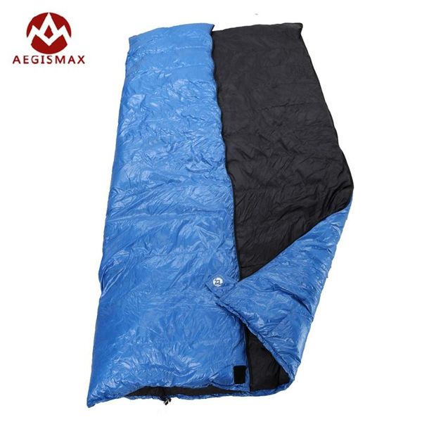 

aegismax outdoor envelope sleeping bag splicing white duck down single sleeping bag camping hiking equipment family red blue
