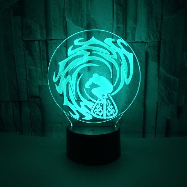 

gifts wave 3d small night light wave 3d led small night light christmas decorations gift for baby room lights wholesale