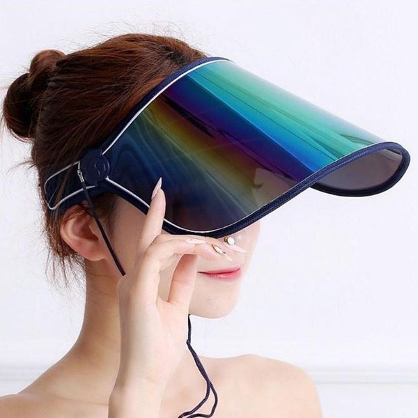 

мужская радужные защитные зеркальный открытый спорт путешествия anti-uv солнцезащитный козырек солнцезащитный козырек hat, Blue;gray
