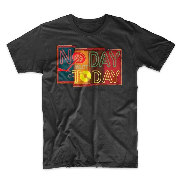

no day but today t-shirt cotton tee black (small, White;black