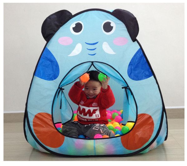 

funny] indoor outdoor camping catoon animal elephant dog house tent ocean ball pool baby park picnic holiday game play tent