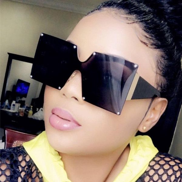 

fashion 2019 new ladies square sunglasses women goggle shades vintage brand designer oversized sun glasses for female men kbqlz