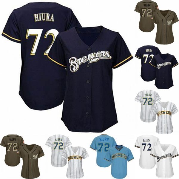 

Womens #72 Keston Hiura Jersey Milwaukee Best Seller Keston Hiura Brewers 100% Stitched Baseball Jerseys Free Shipping