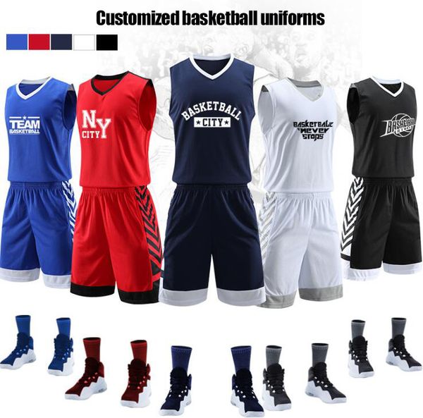 

De ign jer ey cu tom new ba ketball wear diy cu tom printing number fa t dry per onalized printed running training uit