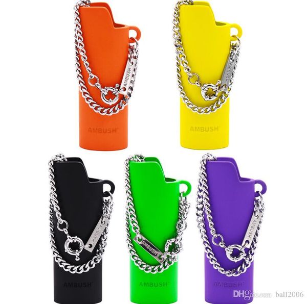 

ambush colour lighter case necklace pendant pendant alloy hip hop necklace jewelry exquisite gift box