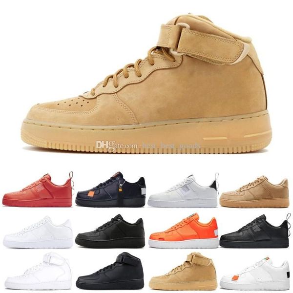 

New Dunk utility Men Women Shoes Cheap Low Cut One 1 Shoes All White Black 1s Classic AF High Knit Skateboard Sports Shoes