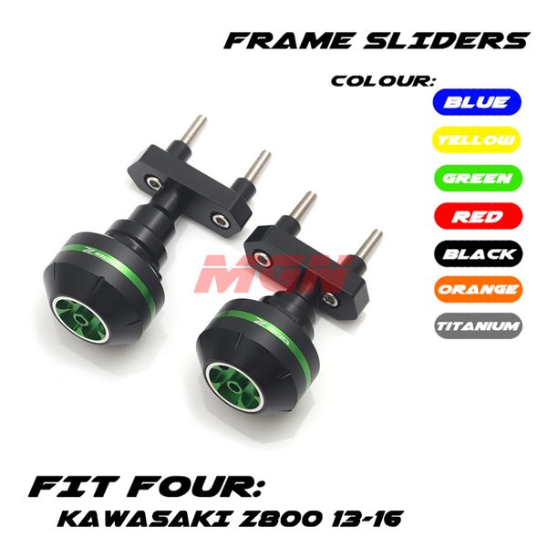 

motorcycle cnc crash pad frame slider protection guard for z800 z800 2013 2014 2015 13 14 15