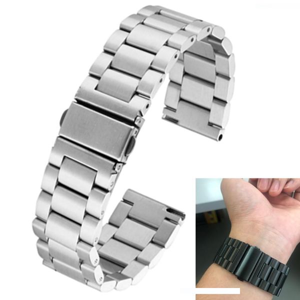 

stainless steel wristband strap bracelet for suunto 9 9 baro d5 spartan for kospet hope optimus pro brave smart watch band, Black;brown