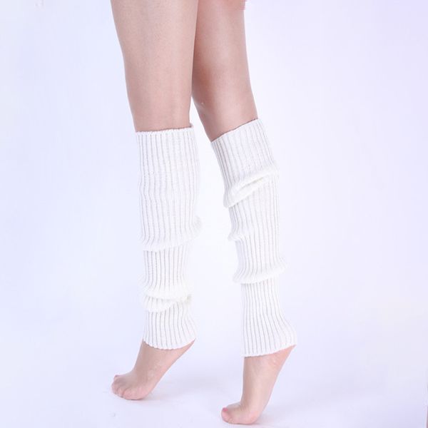 GÜNCELLEME Moda Kadınlar Örgü Şeritli Bacak Isıtıcıları Çoraplar Düz Renk Diz Kış Spor Yoga Bacak Isıtıcı Çoraplar Çorap Damlası Gemisi
