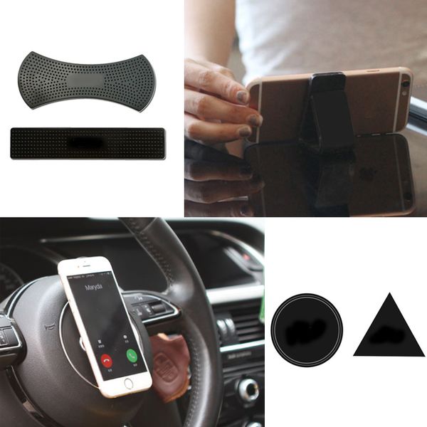 

wall stickers universal mobile phone holder strong adsorption desk sticker paste car stand for tablet mount