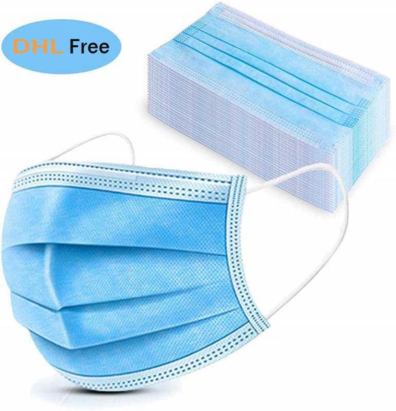 

дышащие три слоя dhl бесплатная доставка одноразовые маски защитное доказательство спрей ткань фильтрация респиратор пыль в наличии