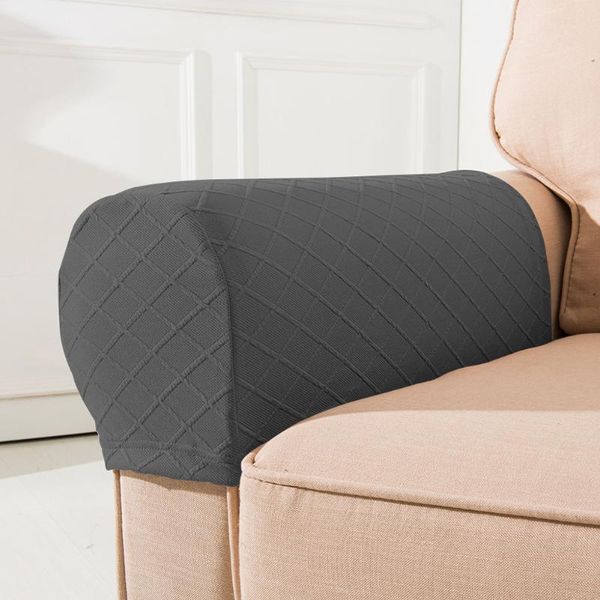 

non-slip sofa arm cover thickened home fabric sofa cover simple solid color flexible arm h99f