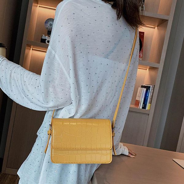 

мини кожа crossbody сумки для женщин 2020 черный плеча сумку lady крокодил кошельки и сумки cross body bag