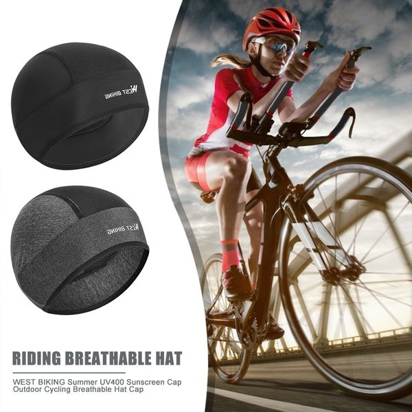 

west biking summer uv400 sunscreen cap outdoor cycling breathable hat cap, Black