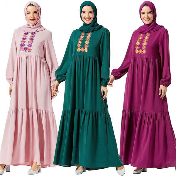 

velvet abaya pakistan dubai turkey bangladesh islamic clothing embroidery kaftan arabic women muslim maxi dress plus size robe, Red