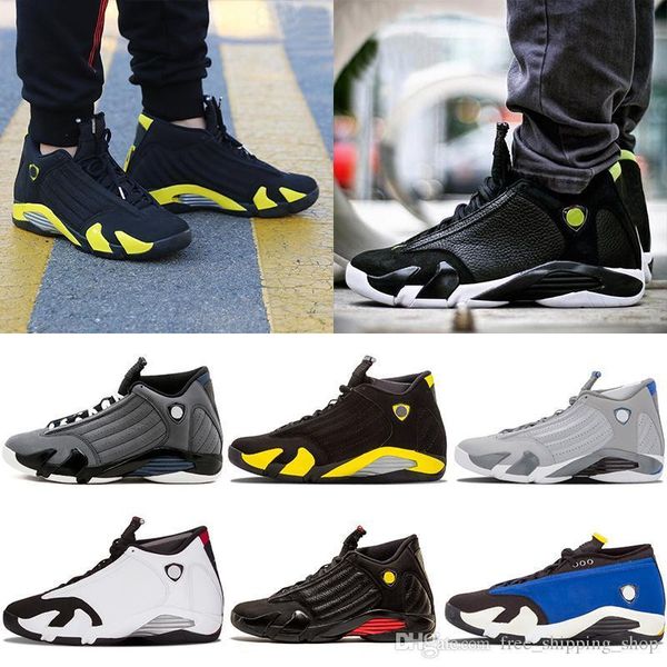 

classic 14 14s mens black toe basketball shoe last sindiglo thunder wolf grey red mens sports sneakers designer trainer shoes