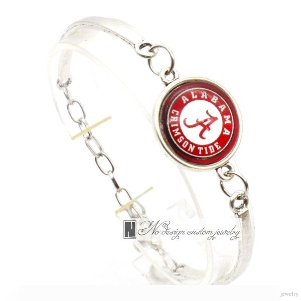 

2017 мода braceletbangle алабама багровый прилив ссас университет командный вид спорта, талисманы браслет для женщины ювелирные изделия вент, Golden;silver