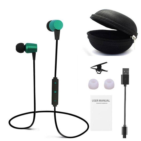 

wireless bluetooth headset sport stereo earphones headphones earbuds with mic