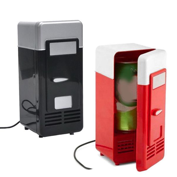 

car fridge pc mini car electric cooler box usb cans drink er portable fridge single refrigerator er