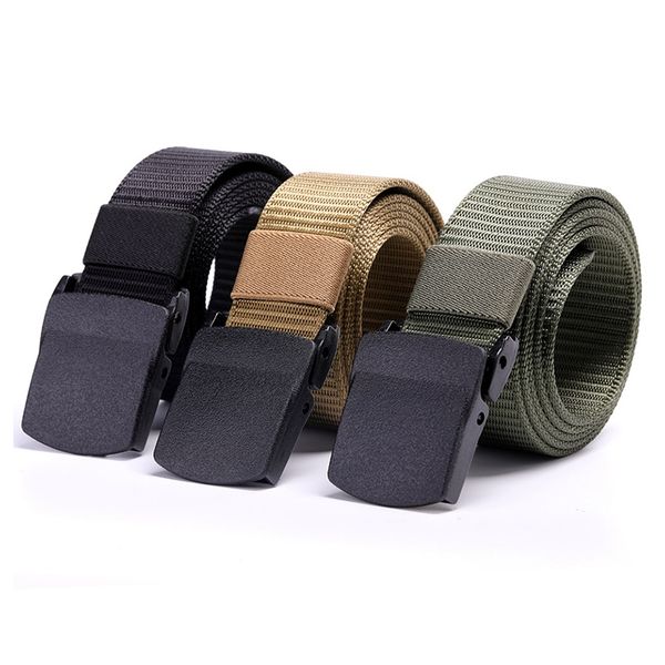 

waist support outdoor tactical nylon waistband canvas web belt adjustable, Black;gray