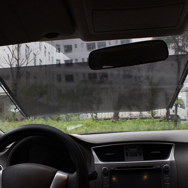 

automatic retractable car sun protection uv protection automotive windshield visor keeps the car cool collapsible sunscreen shed
