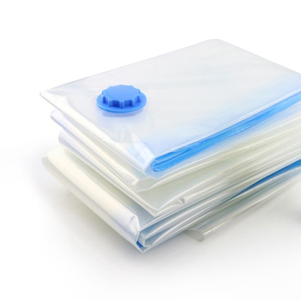 

new home vacuum transparent bag for clothes storage bag with valve border foldable compressed wardrobe organizer