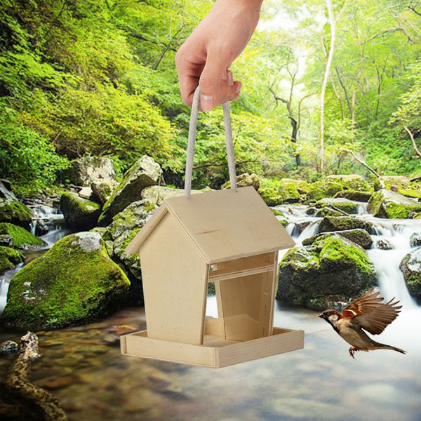 

кормушку wild bird feeder деревянные висячие питатели смотровое окно для сада двор висячие дома bird feeder