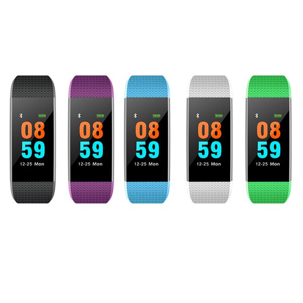

fitness blood pressure swimming smart bracelet i9 smart wristbands fitbit tracker 0.96 inch lcd screen watch heart rate monitor waterproof