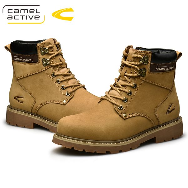 

camel active new outdoor sports genuine leather hiking shoes men waterproof antiskid breathable mountain climbing trekking boots